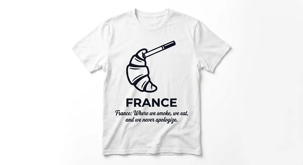 The "Unapologetically French" Graphic T-Shirt | Authentic Parisian Attitude Apparel | France Souvenir Tee