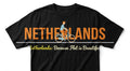 Netherlands Souvenir T-Shirt | "Flat is Beautiful" Bicycle Graphic Tee | Dutch Travel Keepsake