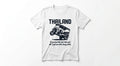 Thailand Travel Souvenir T-Shirt | "I Survived the Tuk-Tuk" Funny Graphic Tee | Retro Rickshaw Wheelie Design