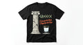 "I Came for the Ruins, I Stayed for the Ouzo" Greece Souvenir T-Shirt – Premium Cotton Funny Travel Tee