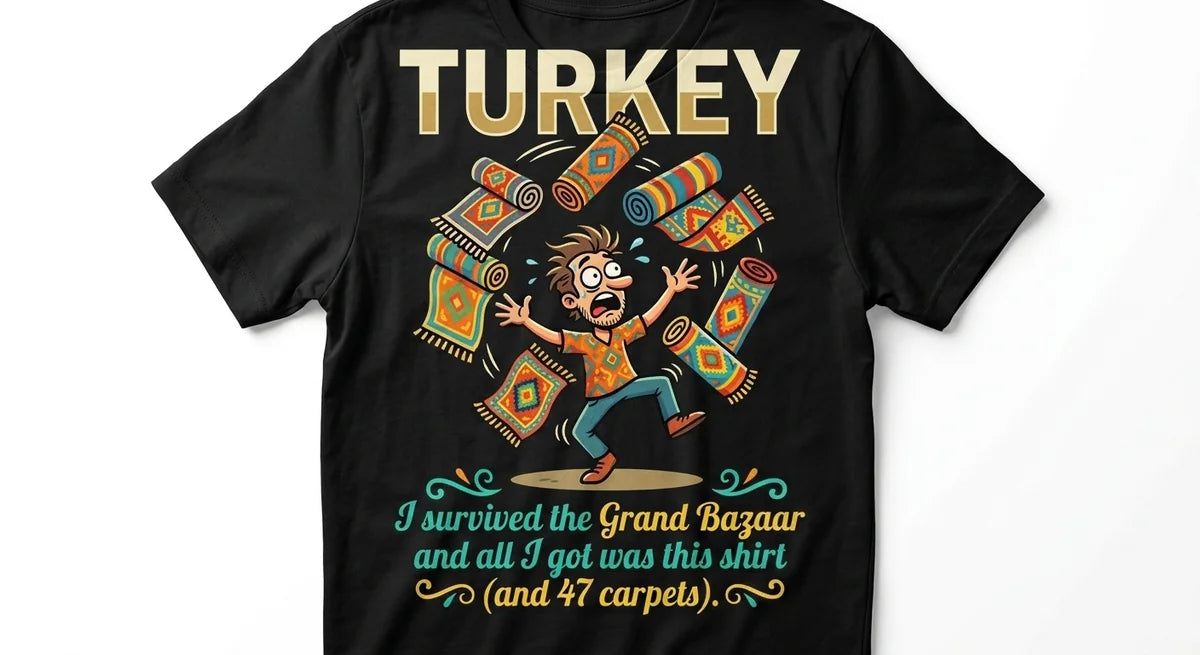 The "Grand Bazaar Survivor" Unisex T-Shirt – Funny Turkey Travel Souvenir Tee