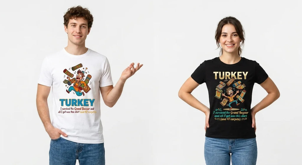 The "Grand Bazaar Survivor" Unisex T-Shirt – Funny Turkey Travel Souvenir Tee