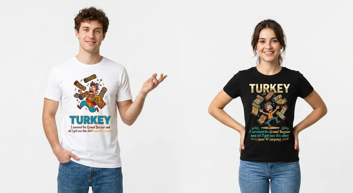 The "Grand Bazaar Survivor" Unisex T-Shirt – Funny Turkey Travel Souvenir Tee