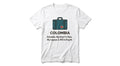 Colombia Travel T-Shirt: "Heart Left in Colombia, Luggage Lost in Bogota" Funny Souvenir Tee