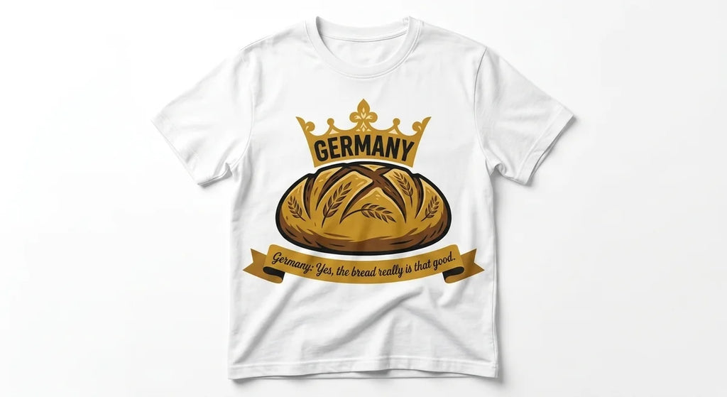 Germany Sourdough King T-Shirt | Funny Bread Lover Souvenir Tee | Premium Cotton German Souvenir Gift