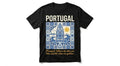 Portugal Azulejo Surfboard T-Shirt | Premium Cotton Graphic Tee for Portugal Lovers & Beach Bums