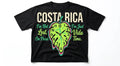 'Pura Vida Time' Melting Leaf Graphic Tee | Unisex Tropical Travel Shirt | Costa Rica Souvenir T-Shirt