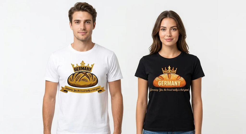 Germany Sourdough King T-Shirt | Funny Bread Lover Souvenir Tee | Premium Cotton German Souvenir Gift