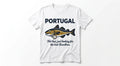 Portugal Travel T-Shirt | "Not Lost, Just Looking for Bacalhau" Funny Codfish Graphic Tee | Premium Cotton Souvenir Shirt
