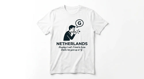 "Keeping it Reel" Funny Netherlands Souvenir T-Shirt – The Dutch Language Struggle Tee