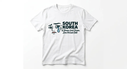 "K-Drama Level Drama" Graphic T-Shirt | Funny South Korea Souvenir Tee | Unisex Cotton Casual Wear