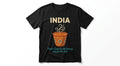 India Travel Souvenir T-Shirt | "Come for the History, Stay for the Chai" Graphic Tee | Unisex Cotton Casual Wear