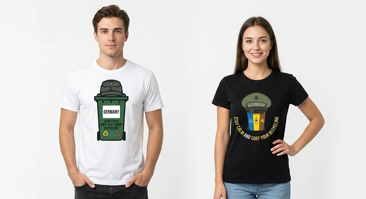 The "German Engineering" Recycling T-Shirt – Funny Germany Souvenir Tee for Eco-Conscious Travelers