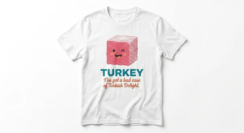 Unisex Turkish Delight Slogan T-Shirt | Funny Turkey Souvenir Tee | Soft Graphic Cotton Shirt