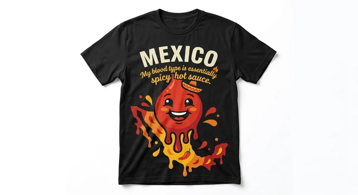 Hot Sauce Funny Mexico Souvenir T-Shirt | Premium Cotton Vacation Apparel