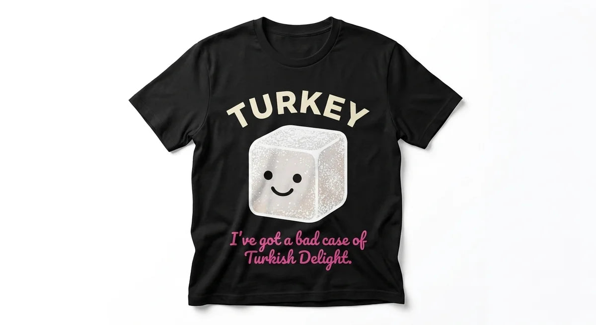 Unisex Turkish Delight Slogan T-Shirt | Funny Turkey Souvenir Tee | Soft Graphic Cotton Shirt