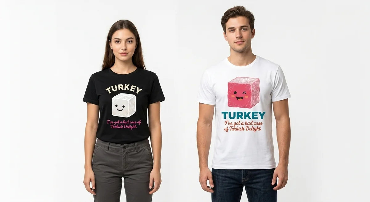 Unisex Turkish Delight Slogan T-Shirt | Funny Turkey Souvenir Tee | Soft Graphic Cotton Shirt