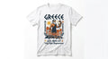 Greece Souvenir T-Shirt | Zeus Melting Ice Cream Graphic Tee | Funny Mythology Summer Shirt