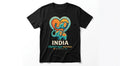 India Elephant Heart Graphic T-Shirt | "Elephant-Sized Memories" Unisex Travel Tee | Premium Soft Cotton Souvenir