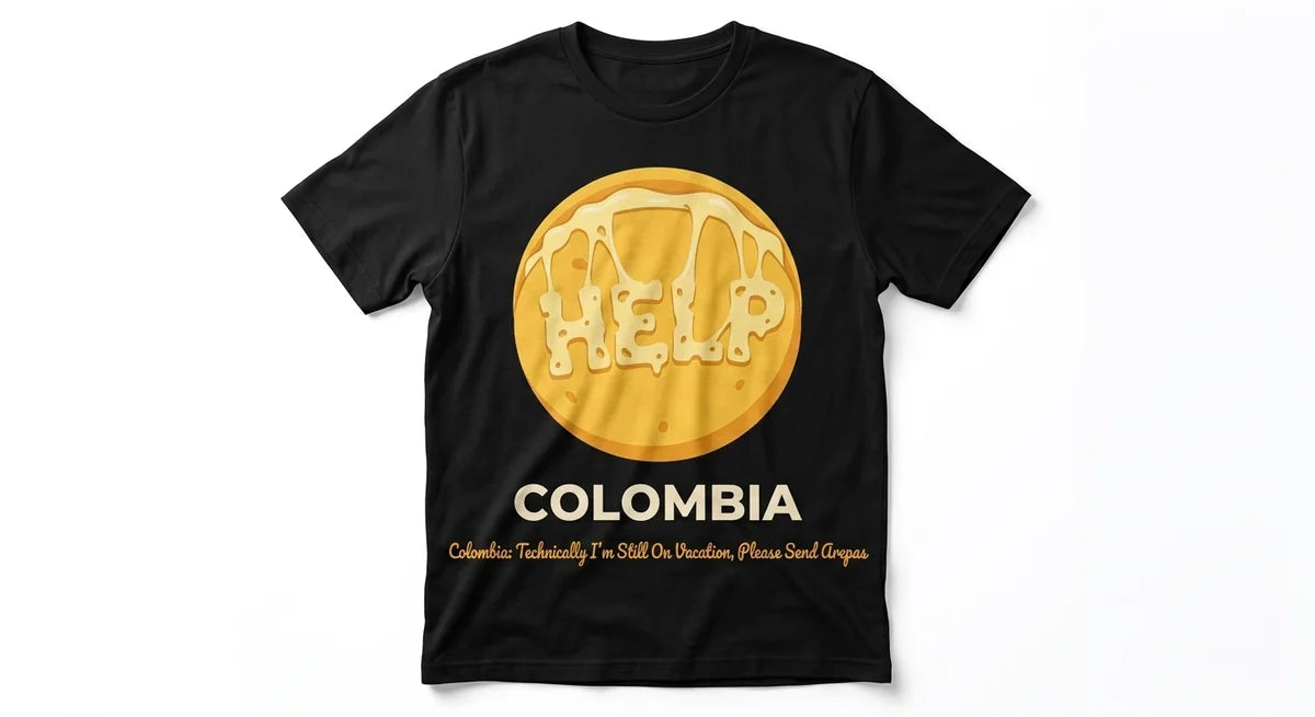 Colombia Souvenir T-Shirt | 'Professional Bandeja Paisa Destroyer' Graphic Tee | Funny Foodie Gift | Unisex Cotton Shirt