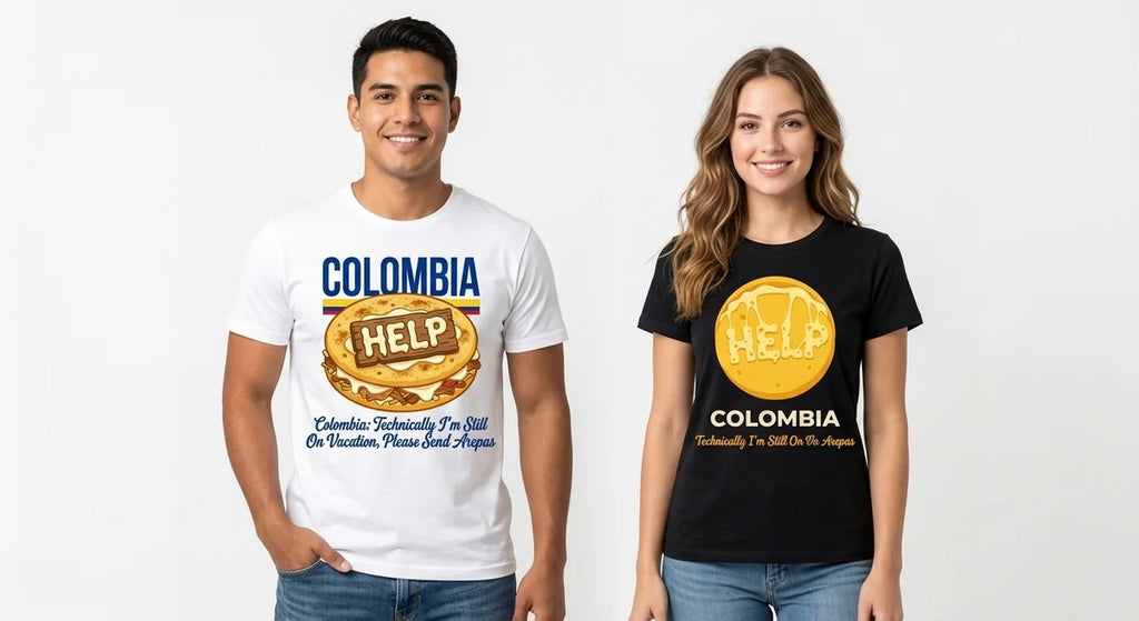 Colombia Souvenir T-Shirt | 'Professional Bandeja Paisa Destroyer' Graphic Tee | Funny Foodie Gift | Unisex Cotton Shirt