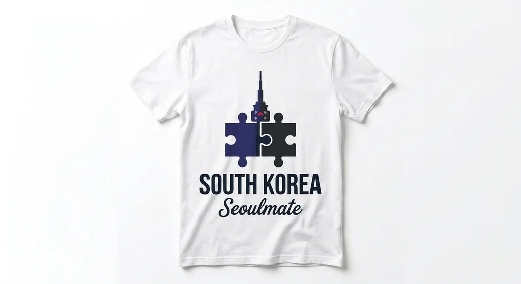 Seoulmate Puzzle T-Shirt | South Korea Travel Souvenir | N Seoul Tower Graphic Tee