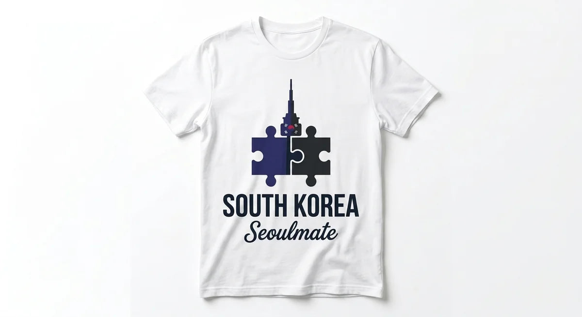 Seoulmate Puzzle T-Shirt | South Korea Travel Souvenir | N Seoul Tower Graphic Tee