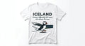 Iceland Moss & Puffin Tee | Funny Travel Souvenir Shirt | 100% Cotton Iceland Graphic T-Shirt