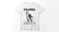 Colombia Souvenir T-Shirt: 'I Crossed the Andes' Llama Graphic Tee – Premium Cotton Unisex Apparel