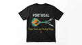 Portugal Travel T-Shirt: Fado, Food, and Feeling Fancy | Portuguese Guitar & Cutlery Graphic Tee