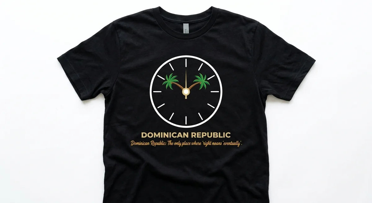 Dominican Republic "Island Time" Graphic T-Shirt | Relaxed Fit Souvenir Tee