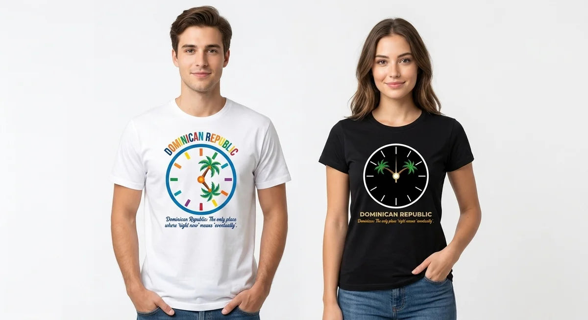 Dominican Republic "Island Time" Graphic T-Shirt | Relaxed Fit Souvenir Tee
