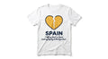 "I Left My Heart in Spain" Funny Manchego Cheese Graphic T-Shirt | Spain Travel Souvenir Tee