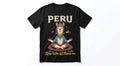 The "Zen Llama" Peru Souvenir T-Shirt | Keep Calm & Llama On | Premium Cotton Yoga Graphic Tee