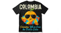Colombia Souvenir T-Shirt | "Where Even The Fruit Is Extra" | Funny Fruit Graphic Tee | Premium Combed Cotton Unisex Apparel