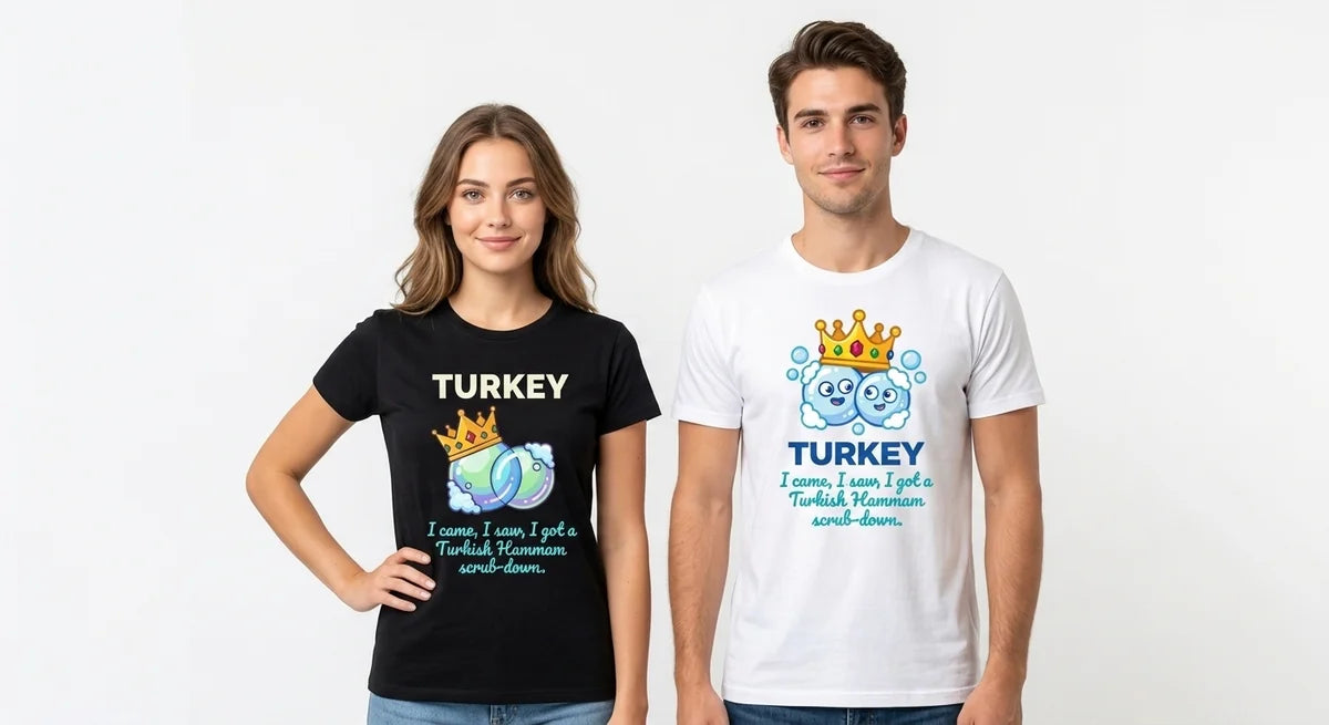 "I Came, I Saw, I Got Scrubbed" Turkey Hammam T-Shirt