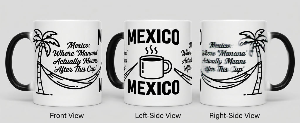 Mexico Vacation Coffee Mug – Funny ‘Mañana’ Travel Souvenir – 11oz Ceramic Gift for Coffee Lovers